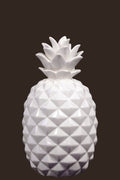 Fine Crafted Pineapple Figurine- Small- White- Benzara-Decorative Accessories-White-Ceramic-JadeMoghul Inc.