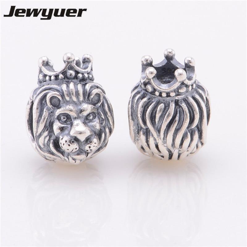 Fine jewelry 925 sterling silver jewelry charm lion king charms pendant Fit bracelet Diy gift to baby assessories jewelleryBE162--JadeMoghul Inc.