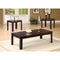 Fine -looking 3 Piece occasional table set, Brown-Coffee Table Sets-BROWN-SOLIDWOOD-JadeMoghul Inc.