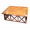 Fine-Looking Wooden Coffee Table, Brown-Coffee Tables-Brown-Wood-JadeMoghul Inc.