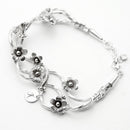 Present Gift Fine Silver Forget Me Knot Bracelet