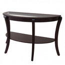 Finley Contemporary Style Semi-Oval Table-Console Tables-Espresso-Wood-JadeMoghul Inc.