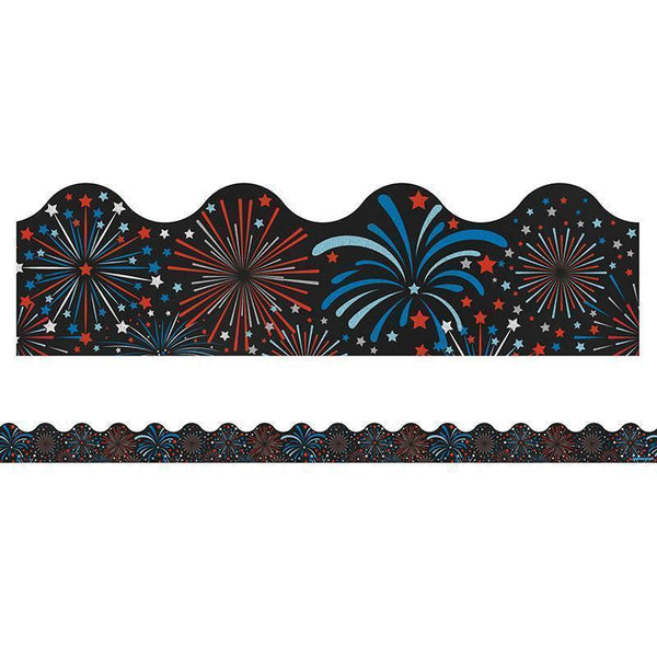 FIREWORKS SCALLOPED BORDERS-Learning Materials-JadeMoghul Inc.