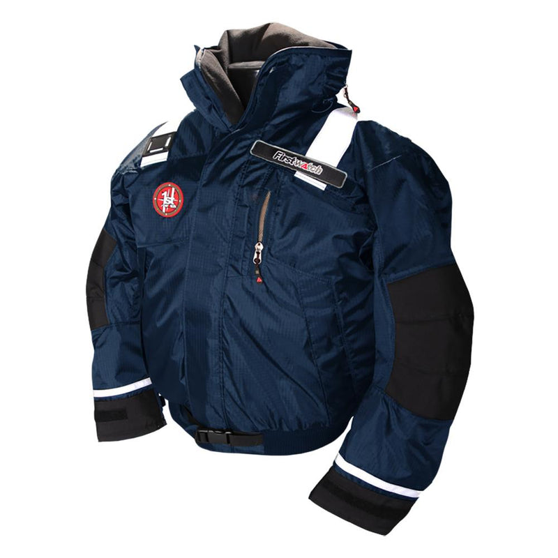 First Watch AB-1100 Pro Bomber Jacket - Large - Navy [AB-1100-PRO-NV-L]-Flotation Coats/Pants-JadeMoghul Inc.