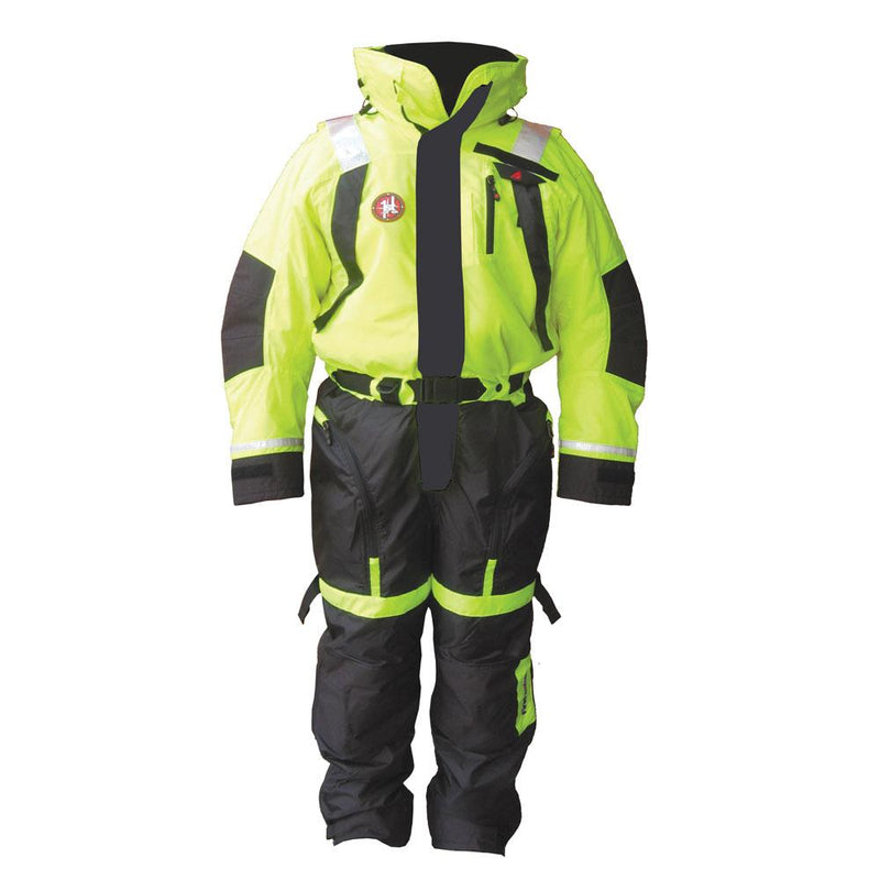 First Watch Anti-Exposure Suit - Hi-Vis Yellow-Black - X-Large [AS-1100-HV-XL]-Immersion/Dry/Work Suits-JadeMoghul Inc.
