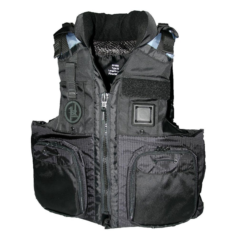 First Watch AV-800 Pro 4-Pocket Vest (USCG Type III) - Black - L-XL [AV-800-BK-L-XL]-Personal Flotation Devices-JadeMoghul Inc.