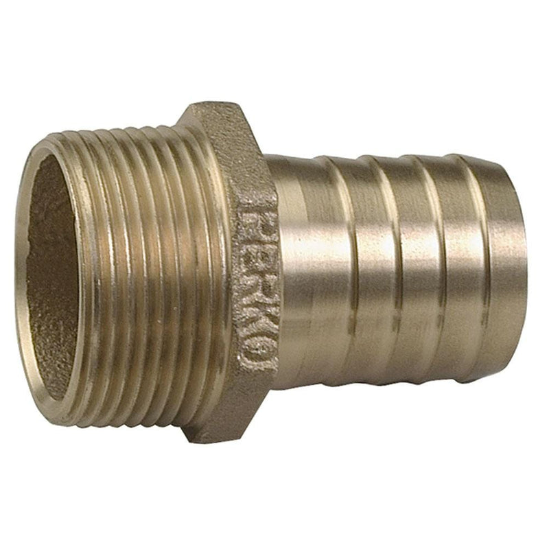 Fittings Perko 1-1/2 Pipe To Hose Adapter Straight Bronze MADE IN THE USA [0076DP8PLB] Perko
