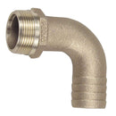 Fittings Perko 3/4" Pipe To Hose Adapter 90 Degree Bronze MADE IN THE USA [0063DP5PLB] Perko