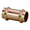 Fittings Viega ProPress 1-1/2" Copper Coupling w/o Stop - Double Press Connection - Smart Connect Technology [78192] Viega