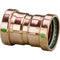 Fittings Viega ProPress XL 2-1/2" Copper Coupling w/Stop Double Press Connection - Smart Connect Technology [20728] Viega