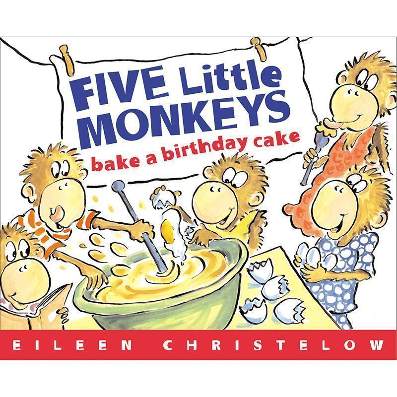 FIVE LITTLE MONKEYS BAKE A BIRTHDAY-Childrens Books & Music-JadeMoghul Inc.