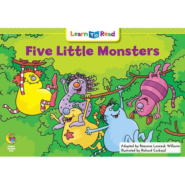 FIVE LITTLE MONSTERS LEARN TO READ-Learning Materials-JadeMoghul Inc.