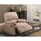 Flamboyant Contemporary Style Light Brown recliner-Recliner Chairs-LIGHT BROWN-MICROFIBER-JadeMoghul Inc.