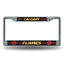 Vehicle License Plate Frames Flames Bling Chrome Frame