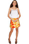 Flaming Hibiscus Aria A-Line Skirt - Women-Flaming Hibiscus-XS-Orange/Yellow-JadeMoghul Inc.