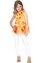 Flaming Hibiscus Emily Sleeveless Dressy Top - Mommy & Me-Flaming Hibiscus-18M/2-Orange/Yellow-JadeMoghul Inc.