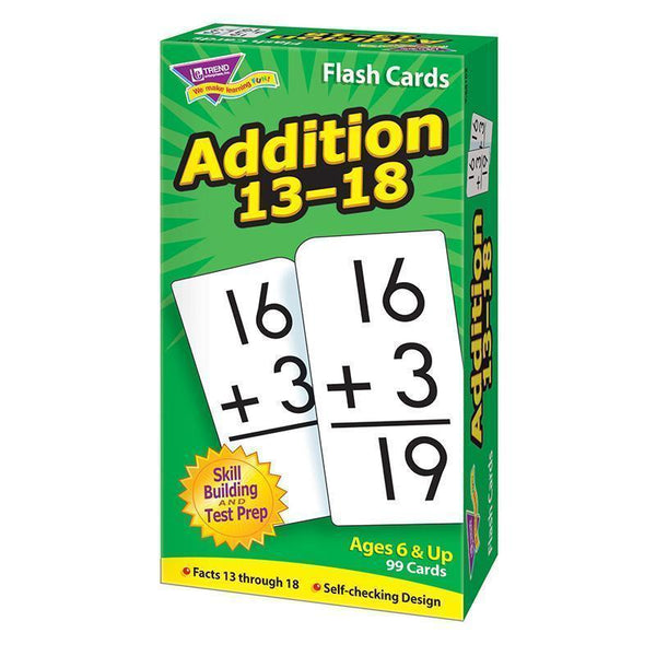 FLASH CARDS ADDITION 13-18 99/BOX-Learning Materials-JadeMoghul Inc.