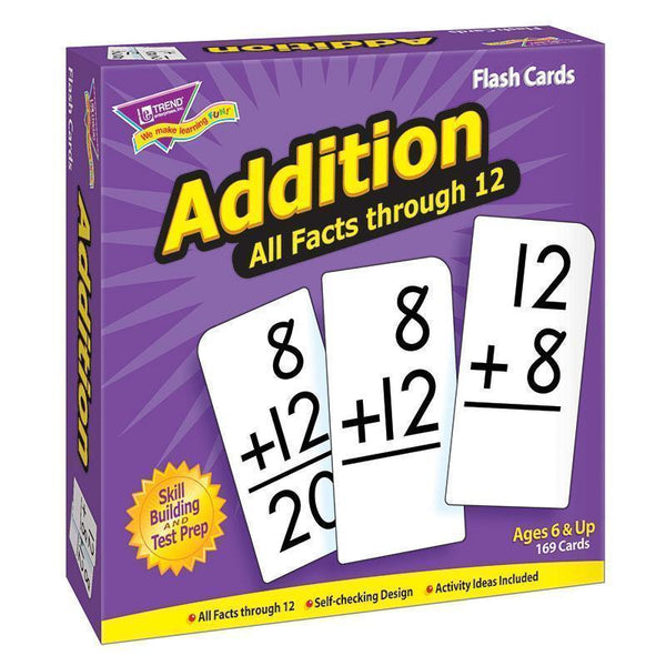 FLASH CARDS ALL FACTS 169/BOX 0-12-Learning Materials-JadeMoghul Inc.