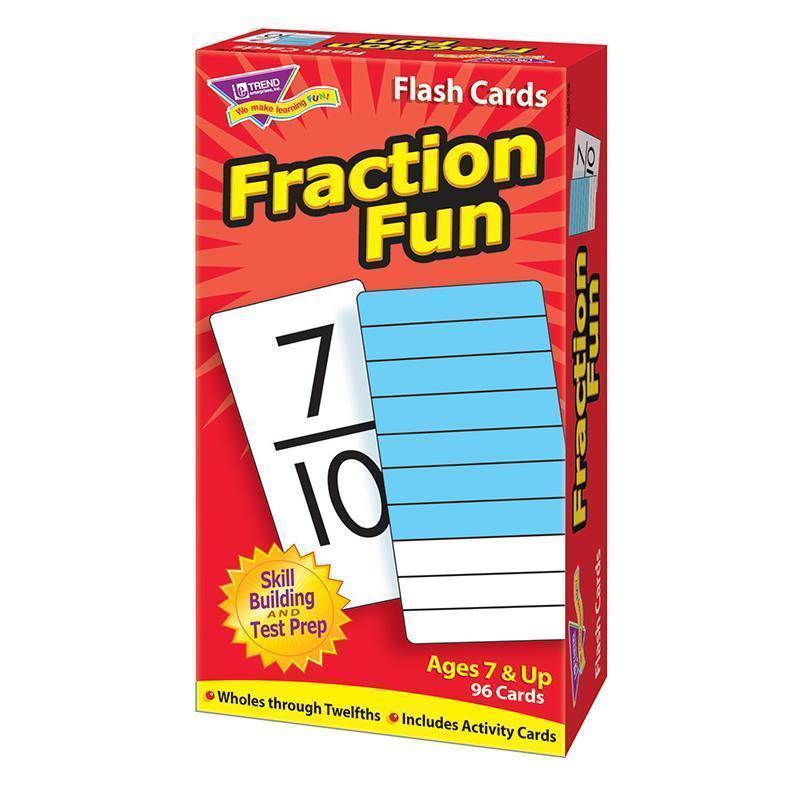 FLASH CARDS FRACTION FUN 96/BOX-Learning Materials-JadeMoghul Inc.