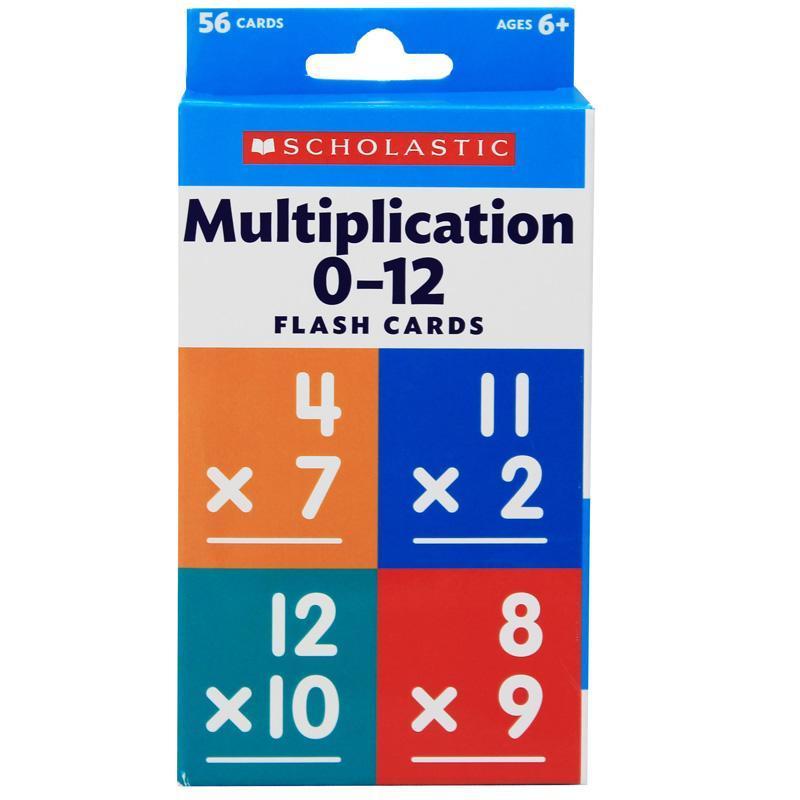 FLASH CARDS MULTIPLICATION 0 TO 12-Learning Materials-JadeMoghul Inc.