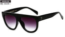 Flat Top Oversized Square Sunglasses Women Gradient-01-JadeMoghul Inc.