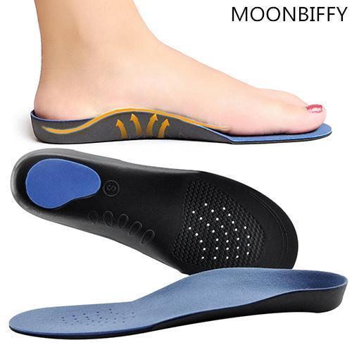 Flatfoot Orthotics Cubitus Varus Orthopedic Feet Cushion Pads Care Insoles-Blue-EU 44 to 46 size L-JadeMoghul Inc.