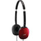 FLATS Lightweight Headband Headphones (Red)-Headphones & Headsets-JadeMoghul Inc.