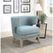 Flawlessly Punctuated Accent Chair, Blue-Armchairs and Accent Chairs-Blue-CHENILLE-JadeMoghul Inc.