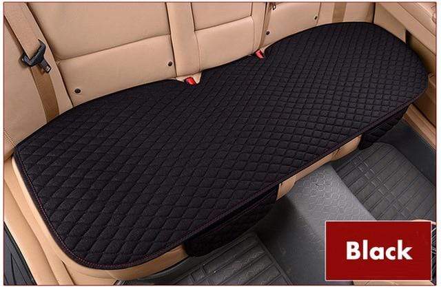 Flax Car Seat Cover Four Seasons Front Rear Linen Fabric Cushion Breathable Protector Mat Pad Auto accessories Universal Size AExp