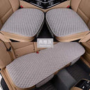 Flax Car Seat Cover Four Seasons Front Rear Linen Fabric Cushion Breathable Protector Mat Pad Auto accessories Universal Size AExp