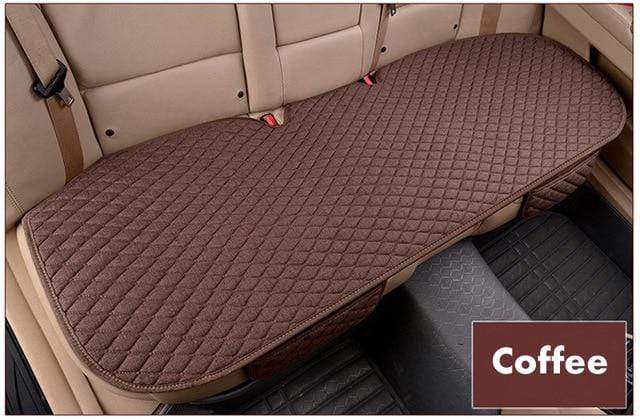 Flax Car Seat Cover Four Seasons Front Rear Linen Fabric Cushion Breathable Protector Mat Pad Auto accessories Universal Size AExp