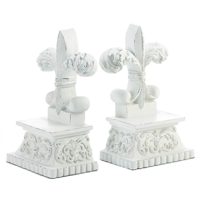 Living Room Decor Fleur De Lis Bookends