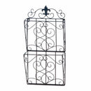 Decoration Ideas Fleur De Lis Dual Magazine Wall Rack