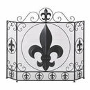 Cheap Home Decor Fleur De Lis Fireplace Screen