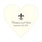 Fleur De Lis Heart Sticker Berry (Pack of 1)-Wedding Favor Stationery-Victorian Purple-JadeMoghul Inc.
