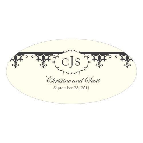 Fleur De Lis Large Cling Berry (Pack of 1)-Wedding Signs-Berry-JadeMoghul Inc.