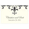 Fleur De Lis Large Rectangular Tag Berry (Pack of 1)-Wedding Favor Stationery-Chocolate Brown-JadeMoghul Inc.