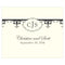 Fleur De Lis Rectangular Label Berry (Pack of 1)-Wedding Favor Stationery-Charcoal-JadeMoghul Inc.