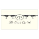 Fleur De Lis Small Ticket Berry (Pack of 120)-Reception Stationery-Berry-JadeMoghul Inc.