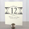 Fleur De Lis Table Number Numbers 85-96 Chocolate Brown (Pack of 12)-Table Planning Accessories-Charcoal-25-36-JadeMoghul Inc.