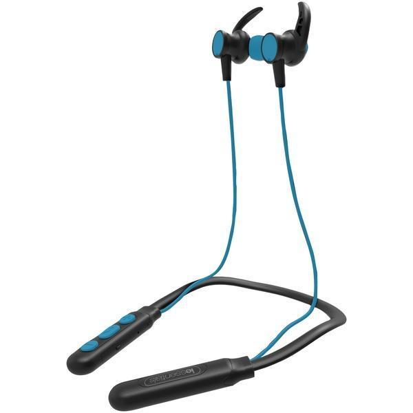 Flex Neck Band Sport Series Bluetooth(R) Earbuds with Microphone (Blue)-Headphones & Headsets-JadeMoghul Inc.
