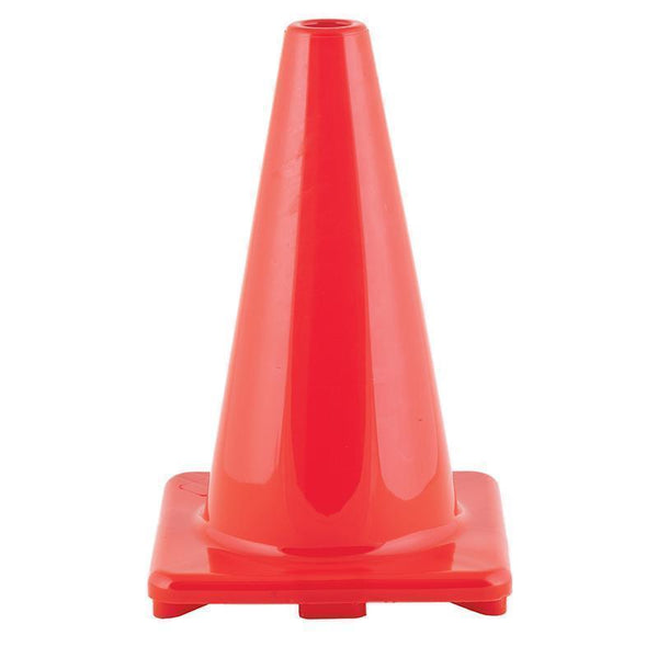 FLEXIBLE VINYL CONE 12IN ORANGE-Toys & Games-JadeMoghul Inc.