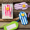 Flip Flop luggage Tags with striped design from gifts by fashioncraft-Personalized Gifts for Women-JadeMoghul Inc.