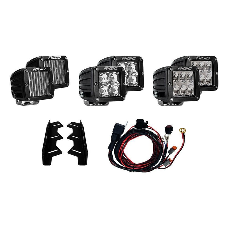 Flood/Spreader Lights RIGID Industries 2017-2018 Ford Raptor Triple Fog Light Kit [41610] RIGID Industries