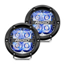 Flood/Spreader Lights RIGID Industries 360-Series 4" LED Off-Road Spot Beam w/Blue Backlight - Black Housing [36115] RIGID Industries