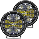 Flood/Spreader Lights RIGID Industries 360-Series 6" LED Off-Road Fog Light Drive Beam w/White Backlight - Black Housing [36204] RIGID Industries