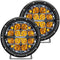 Flood/Spreader Lights RIGID Industries 360-Series 6" LED Off-Road Fog Light Spot Beam w/Amber Backlight - Black Housing [36201] RIGID Industries