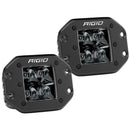 Flood/Spreader Lights RIGID Industries D-Series PRO Flush Mount - Spot LED - Midnight Edition - Pair - Black [212213BLK] RIGID Industries