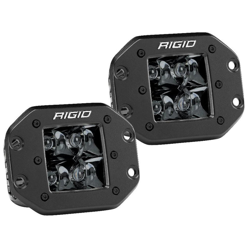 Flood/Spreader Lights RIGID Industries D-Series PRO Flush Mount - Spot LED - Midnight Edition - Pair - Black [212213BLK] RIGID Industries