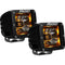 Flood/Spreader Lights RIGID Industries Radiance Pod Amber Backlight Black Housing - Pair [20204] RIGID Industries